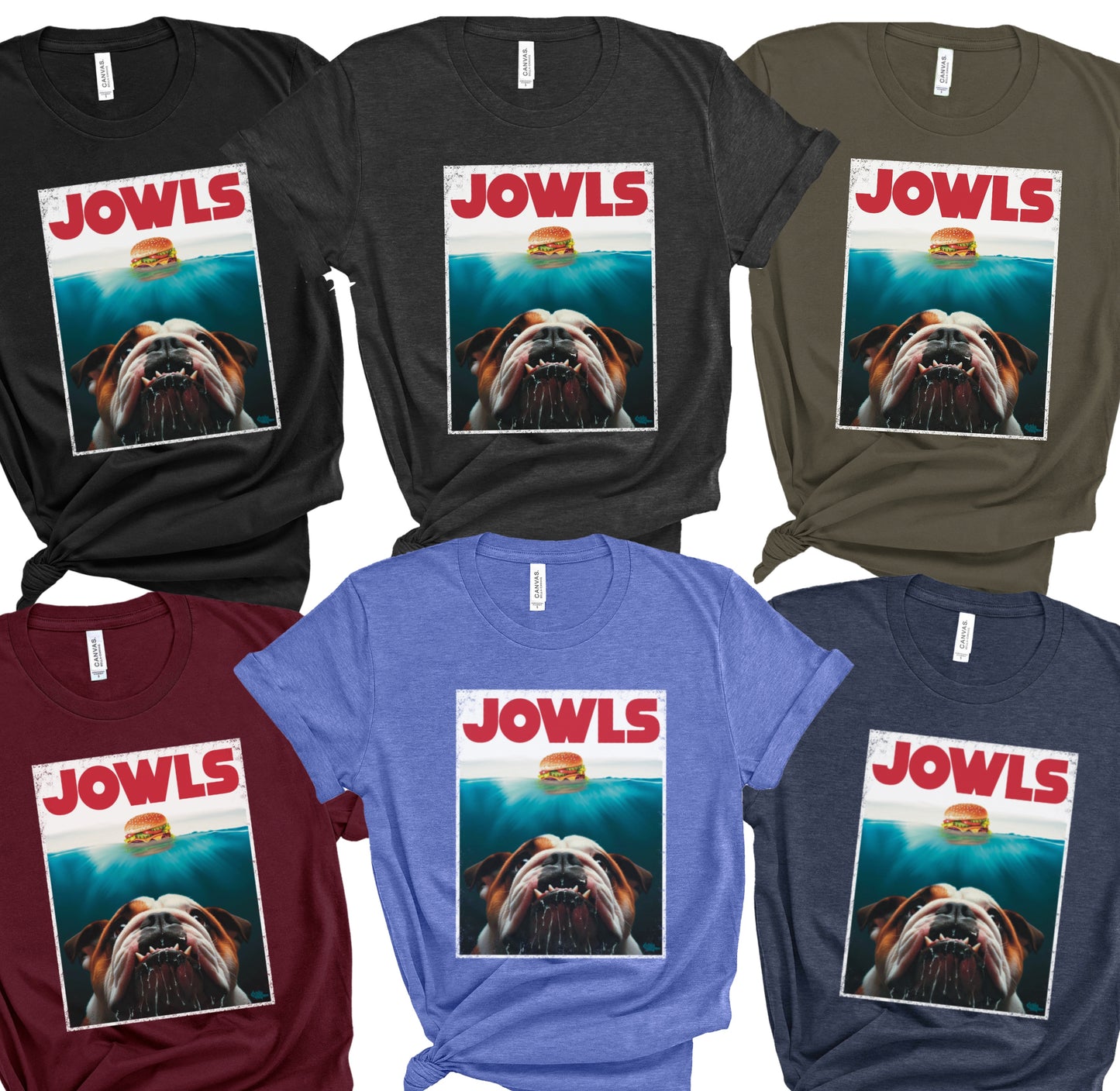 Funny English Bulldog Jowls T-Shirt