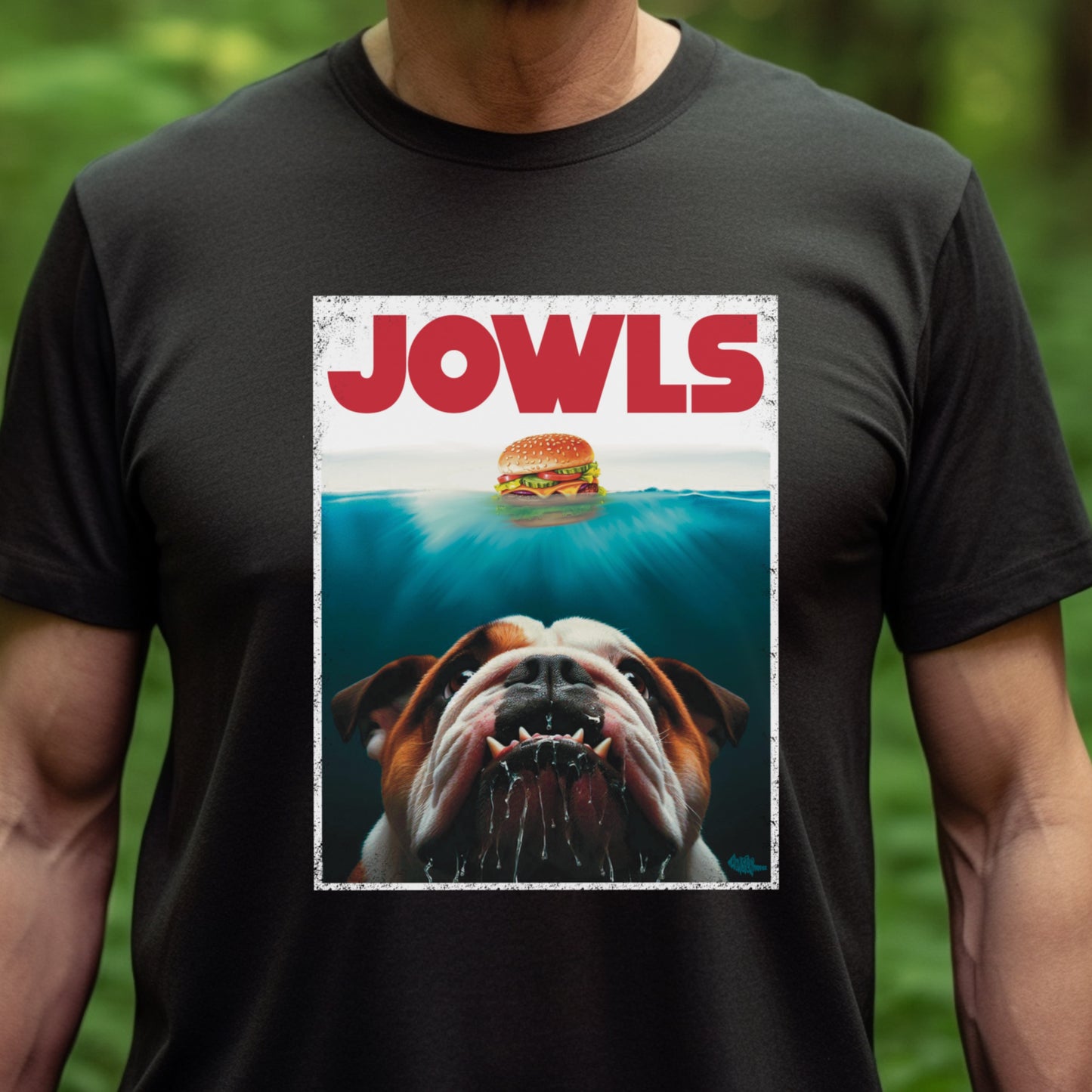 Funny English Bulldog Jowls T-Shirt