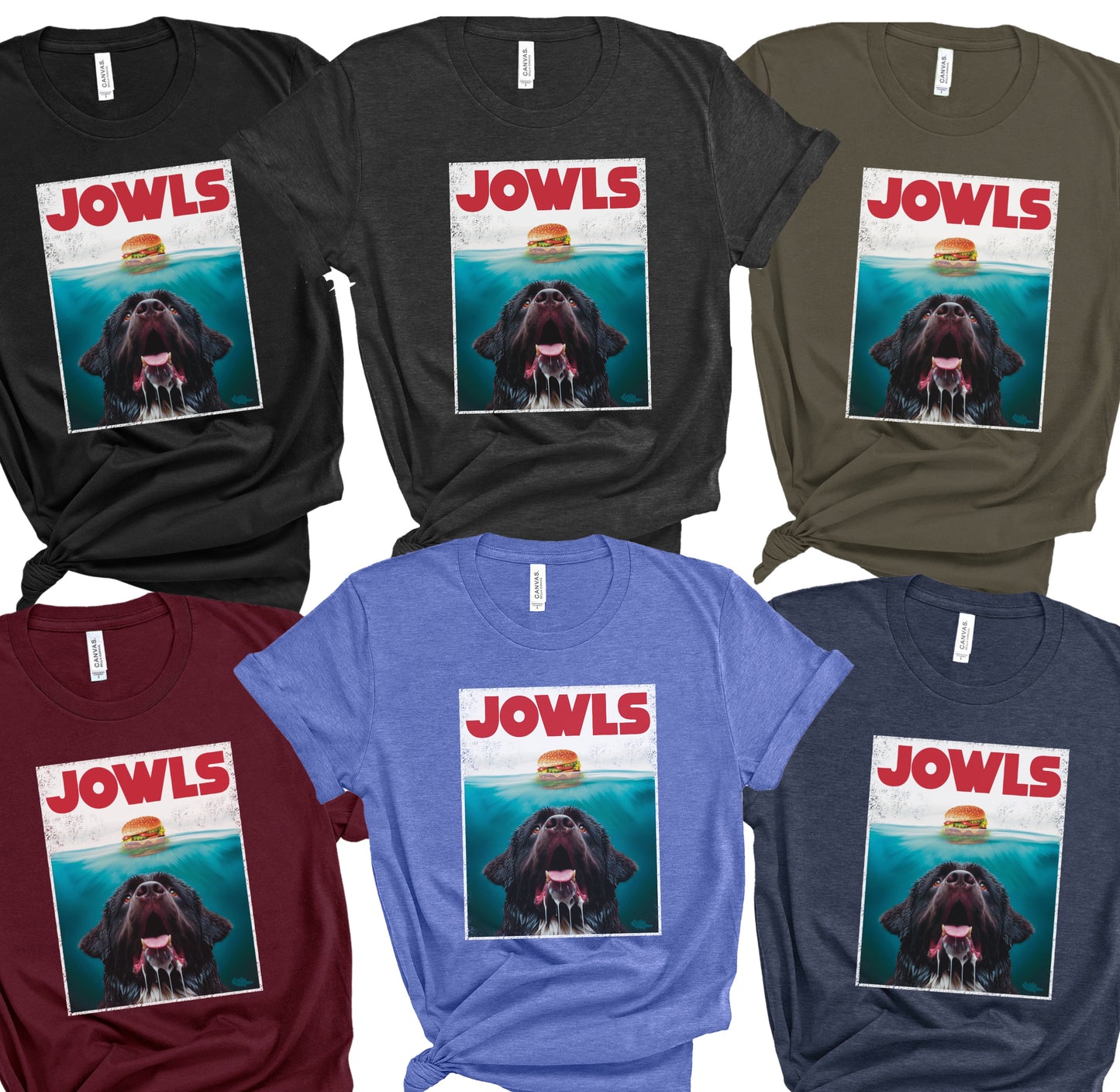 Funny Newfoundland Dog Jowls T-Shirt