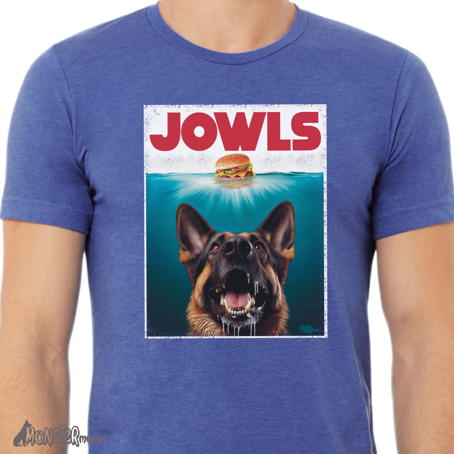 Funny German Shepherd Dog Jowls T-Shirt