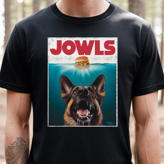 Funny German Shepherd Dog Jowls T-Shirt