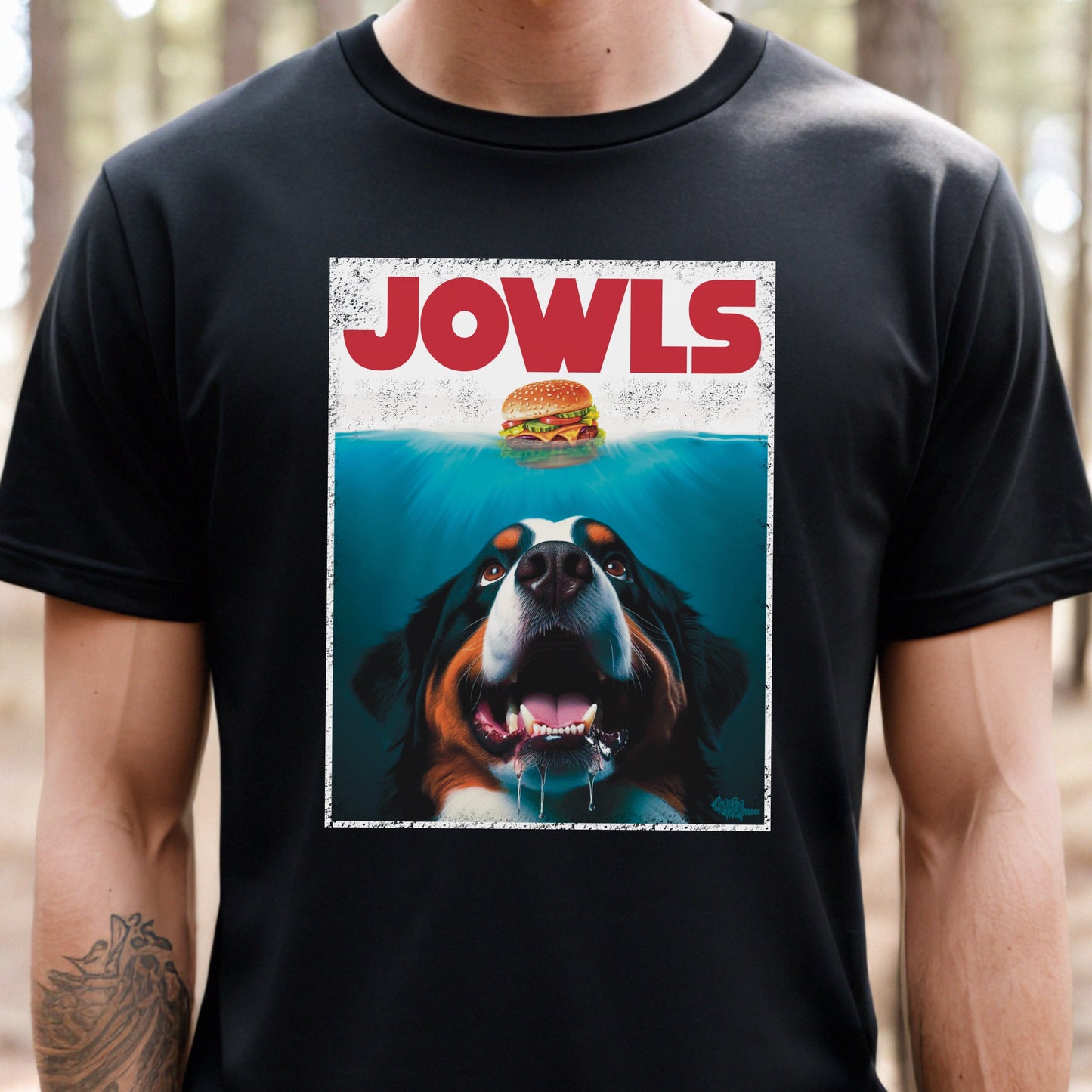 Funny Bernese Mountain Dog Jowls T-Shirt