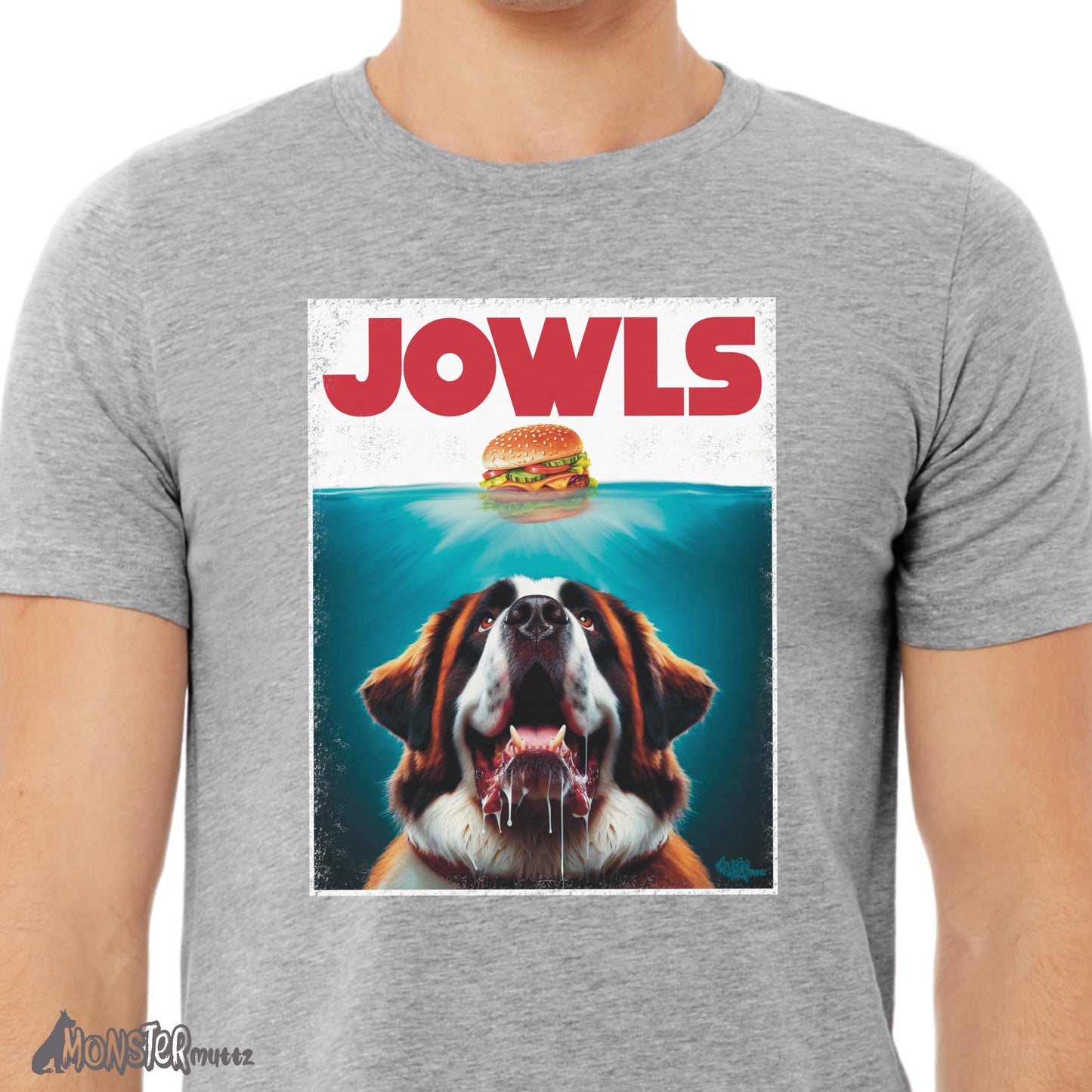 Funny Saint Bernard Dog Jowls T-Shirt