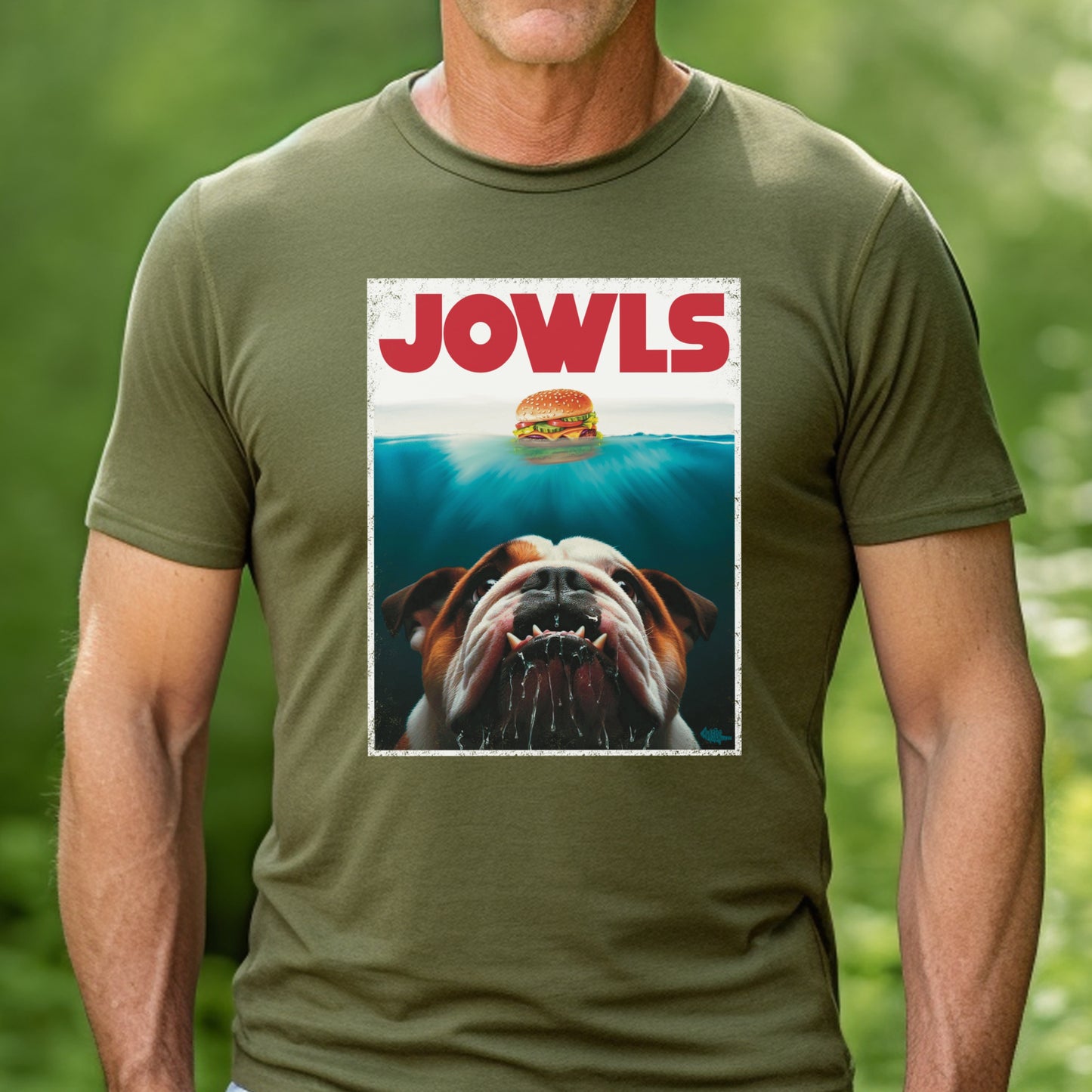 Funny English Bulldog Jowls T-Shirt