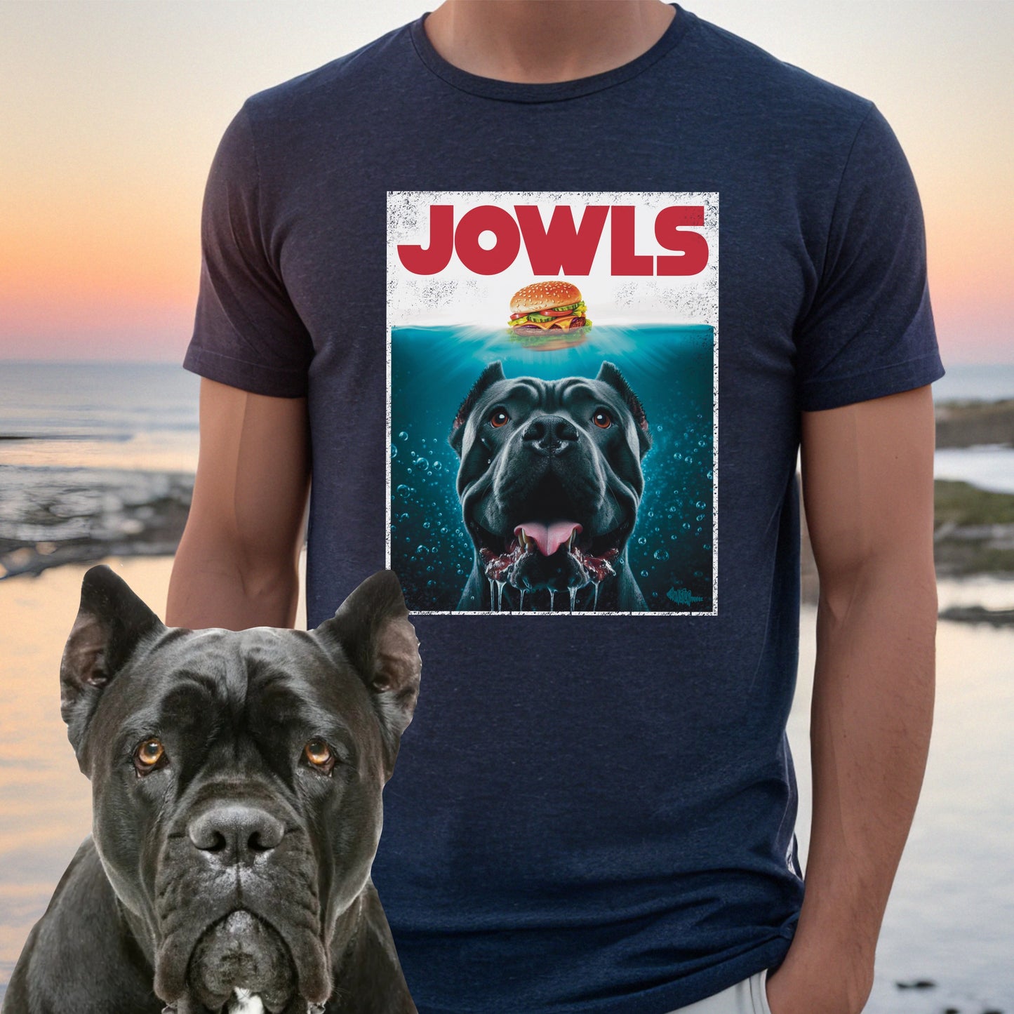 Funny Cane Corso Jowls T-Shirt