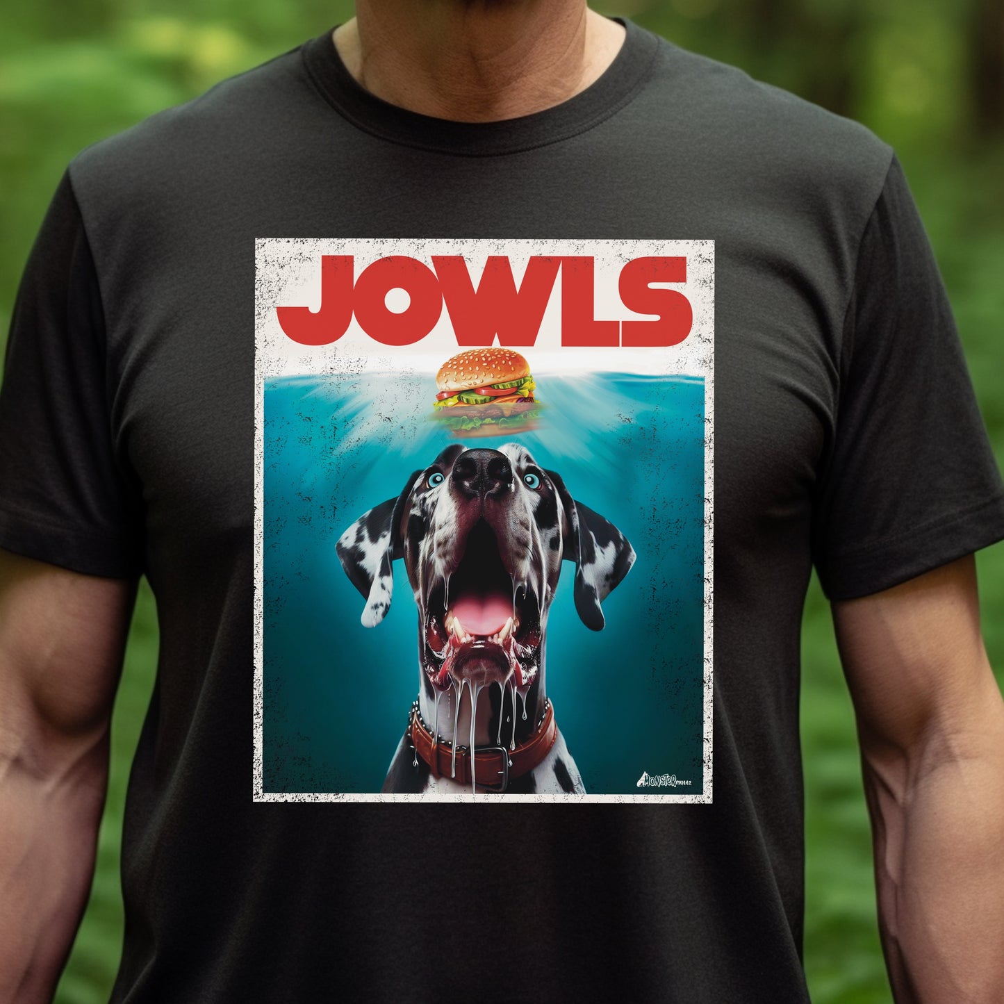 Funny Harlequin Great Dane Jowls T-Shirt