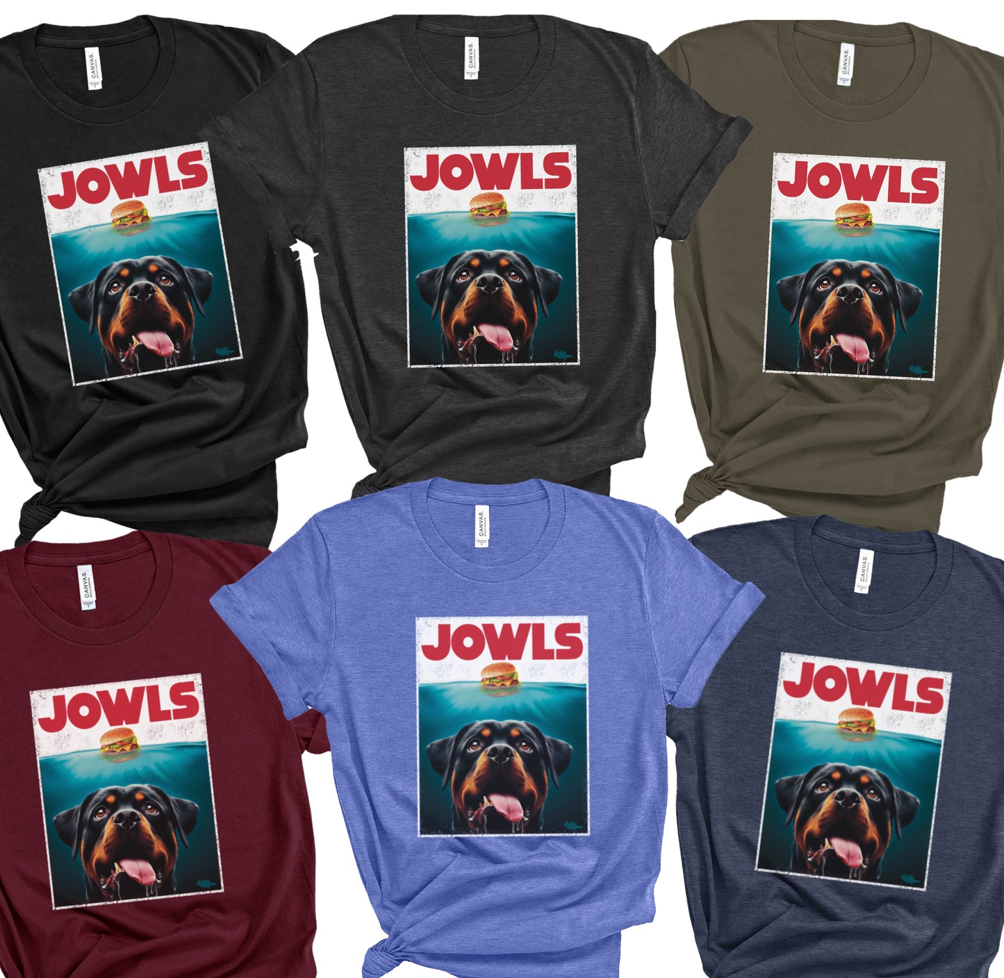 Funny Rottweiler Jowls T-Shirt