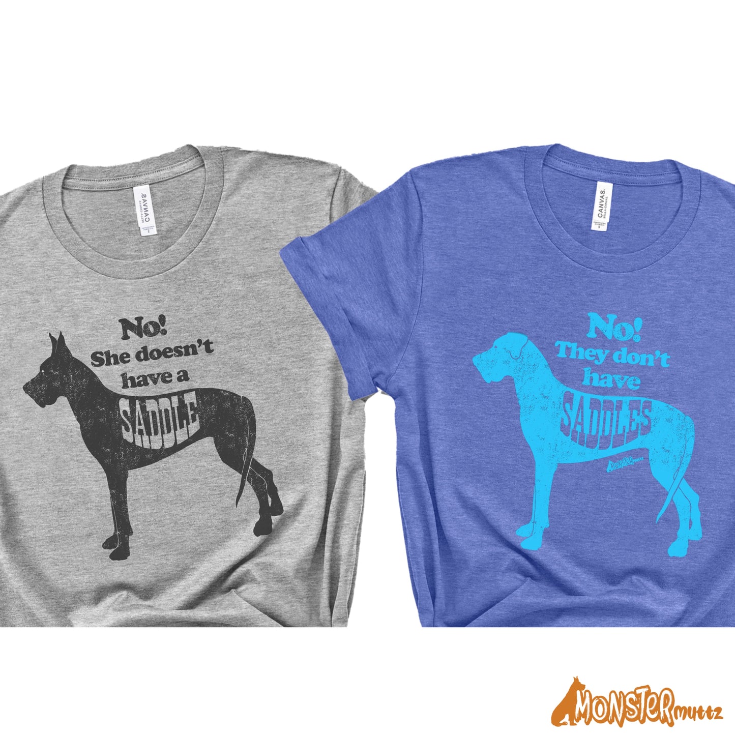 Funny No Saddle Great Dane Tee