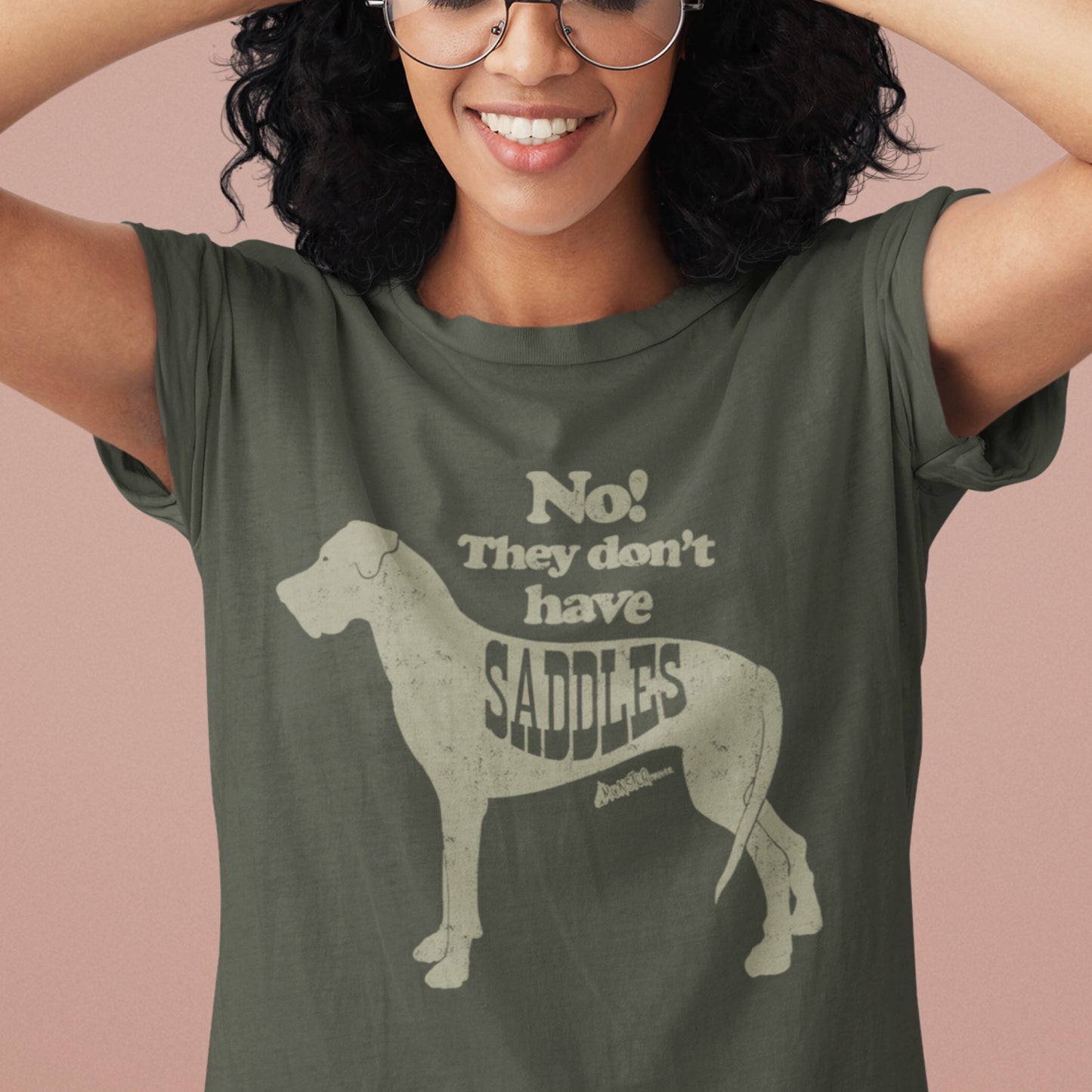 Funny No Saddle Great Dane Tee