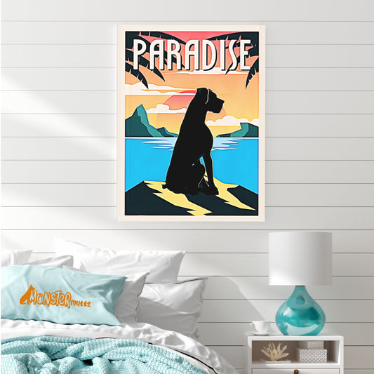 Great Dane in Paradise Canvas